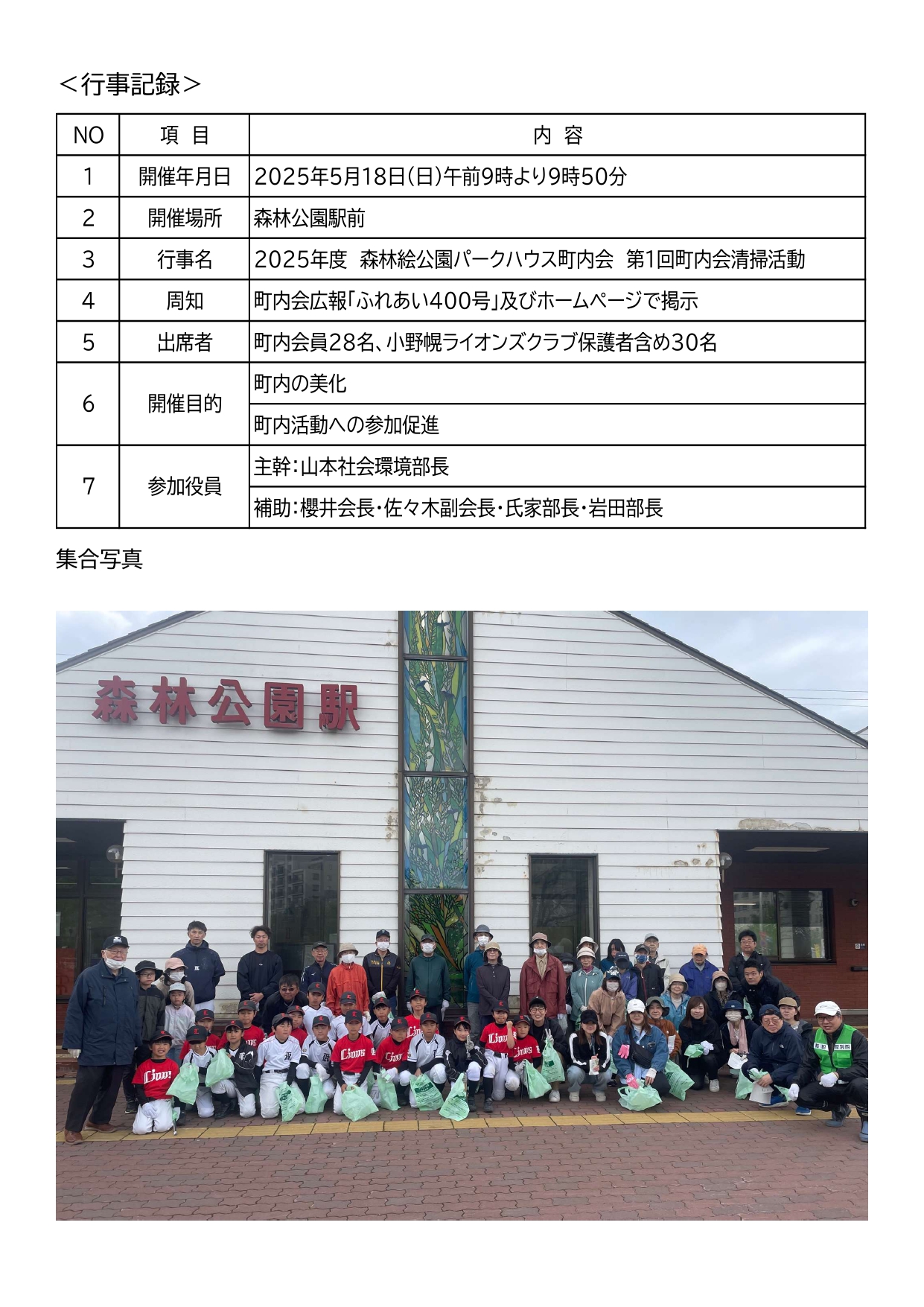 第2回清掃活動